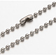Venta caliente 304 acero inoxidable collar de cadena de bolas(NJEW-E045-13P)-1