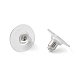 Brass Bullet Clutch Earring Backs(KK-EC129-NF)-1