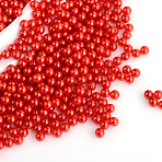 Imitation Pearl Acrylic Beads, No Hole, Round, Red, 5mm, about 5000pcs/bag(OACR-S011-5mm-Z1)