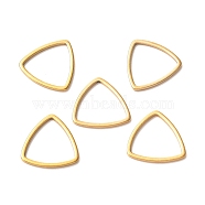 201 Stainless Steel Linking Rings, Triangle, Golden, 12x11.5x1mm(STAS-C030-07A-G)