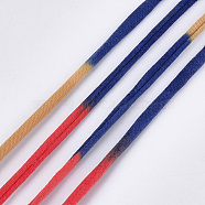 Gorgecraft Polyester Cords, Colorful, 20~25mm, 28.5~30m/roll(OCOR-GF0001-15B)