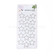 Acrylic 3D Stickers, for DIY Scrapbooking and Craft Decoration, Clear, 230x105mm(STIC-PW0012-08A)