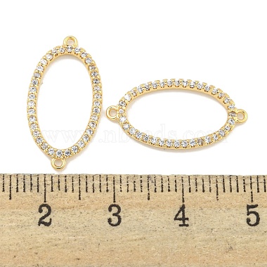 Brass Micro Pave Clear Cubic Zirconia Connector Charms(KK-S386-11G)-3