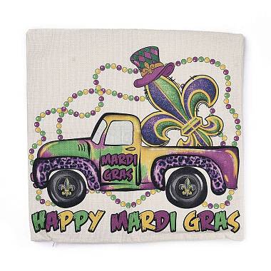 Fundas de almohada de lino con tema de carnaval de Mardi Gras(AJEW-H146-02D)-2
