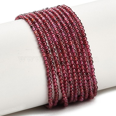Natural Garnet Beads Strands(G-P627-2mm-01)-2