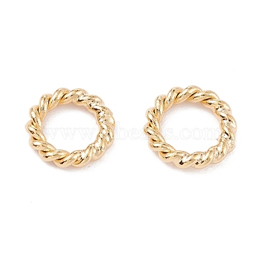 Real 24K Gold Plated Ring Brass Soldered Jump Rings