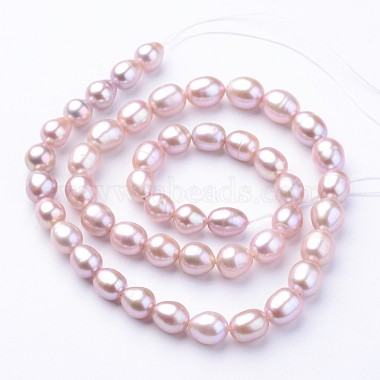 Natural Cultured Freshwater Pearl Beads Strands(PEAR-Q003-7mm-01)-2