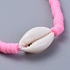 Handmade Polymer Clay Heishi Beads Braided Bracelets(BJEW-JB04318-03)-2
