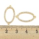 Brass Micro Pave Clear Cubic Zirconia Connector Charms(KK-S386-11G)-3