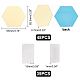 décoration murale miroir hexagonale en acrylique(DIY-WH0221-30B)-2