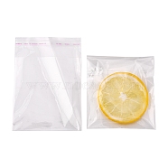 OPP Cellophane Bags, Small Jewelry Storage Bags, Self-Adhesive Sealing Bags, Rectangle, Clear, 14x10cm, Unilateral Thickness: 0.035mm, Inner Measure: 10.5x10cm(X-OPC-R012-11)