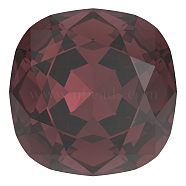 Preciosa&reg MAXIMA Crystal Fancy Stones, Czech Crystal, 435 36 132 Cushion Square, Dura Foiling, 90100 Burgundy, 12x12mm(X-PRC-FC12-90100)