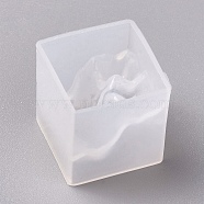 Silicone Molds, Resin Casting Molds, For UV Resin, Epoxy Resin Jewelry Making, Mountain, White, 22x22x22mm, Inner Diameter: 20x20mm(X-DIY-WH0079-62)