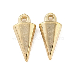 CCB Plastic Pendants, Cone Charms, Golden, 19.5x9x4mm, Hole: 1.6mm(CCB-L014-36G)