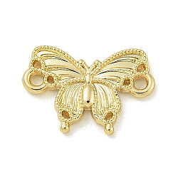 Alloy Connector Charms, Golden, Butterfly, 10.5x15.5x2mm, Hole: 1.3mm(PALLOY-F310-02G-02)