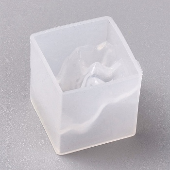 Silicone Molds, Resin Casting Molds, For UV Resin, Epoxy Resin Jewelry Making, Mountain, White, 22x22x22mm, Inner Diameter: 20x20mm