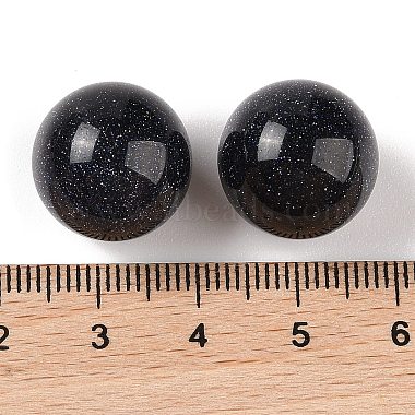 Synthetic Blue Goldstone No Hole Sphere Beads(G-K353-04D-26)-3