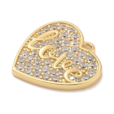 Rack Plating Brass Micro Pave Cubic Zirconia Pendants(KK-L224-011G-01)-2