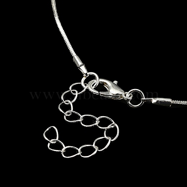 латунное квадратное ожерелье в виде змеи для мужчин и женщин(MAK-YW0001-10)-2