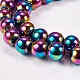 Electroplate Non-magnetic Synthetic Hematite Beads Strands(X-G-J169A-8mm-05)-3