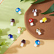 10St&uuml;ck handgemachte Lampwork-Perlen mit b&ouml;sem Blick(LAMP-TA0001-80)-4