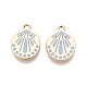 Rack Plating Alloy Enamel Pendants(ENAM-N070-01D-01G-01)-1