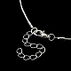 латунное квадратное ожерелье в виде змеи для мужчин и женщин(MAK-YW0001-10)-2