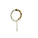 Natural Yellow Jade Round Beaded Bracelet(NC1314-01)-1