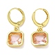 Real 18K Gold Plated Brass Dangle Leverback Earrings(EJEW-L268-005G-01)-1