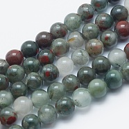 Natural Africa Dragon Blood Beads Strands, Round, 8mm, Hole: 2mm, about 48pcs/strand, 15.3 inch(G-K287-02-8mm)