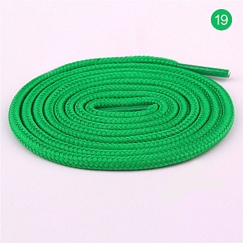 Polyester Cord Shoelace, Lime Green, 4mm, 1m/strand