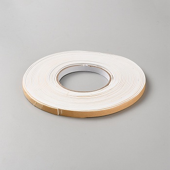EVA Single-Sided Adhesive Foam Tape, Self-Adhesive Insulation Sealing Tape for Window, White, 10x2mm, 10m/roll