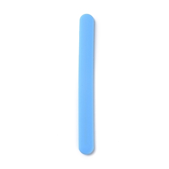 Silicone Stirring Rods, For UV Resin, Epoxy Resin Jewelry Making, Deep Sky Blue, 16x1.5x0.6cm