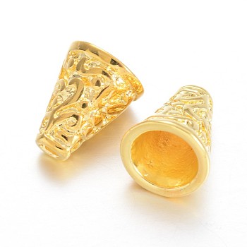 Apetalous Brass Bead Cones, Golden, 11x9.5mm, Hole: 2~7mm