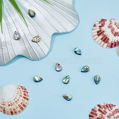 10Pcs Abalone Shell/Paua Shell Beads(SSHEL-FI0001-01)-4