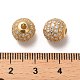 925 Sterling Silver Micro Pave Cubic Zirconia Beads(STER-H110-24C-01G)-3