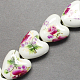 Perles de porcelaine imprimées manuelles(PORC-Q152-11)-2