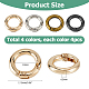 24Pcs 4 Colors Alloy Spring Gate Rings(FIND-HS0001-26A)-2