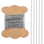 20M 304 Stainless Steel Boston Link Chains, Soldered, with Spool, Stainless Steel Color, 0.3mm, about 65.62 Feet(20m)/Set(CHS-TA0001-63)
