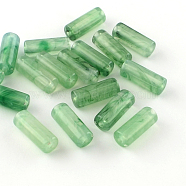 Column Imitation Gemstone Acrylic Beads, Medium Sea Green, 20x8mm, Hole: 2mm, about 480pcs/500g(OACR-R030-05)