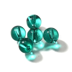 K9 Glass, Imitation Austrian Crystal Beads, Round, Teal, 7.5x8mm, Hole: 1.4mm(GLAA-R004-02U)