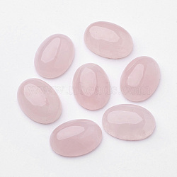 Natural Rose Quartz Cabochons, Oval, Pink, 18x13x5mm(G-ROSE18x13x5)