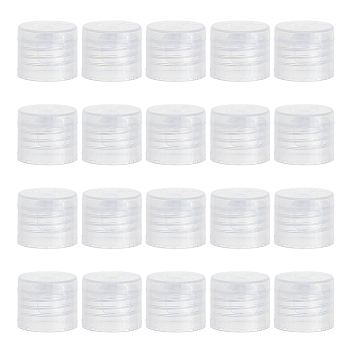 Plastic Bottle Caps, Column, Clear, 23x19.5mm, Inner Diameter: 20mm