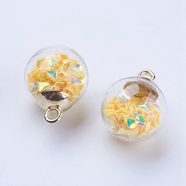 Glass Ball Pendants(GLAA-G052-03G)-2