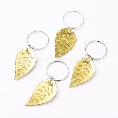 Gold Leaf Plastic Pendant Decorations