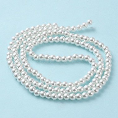 Baking Painted Pearlized Glass Pearl Round Bead Strands(HY-Q003-6mm-01)-3