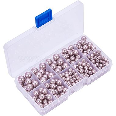 PandaHall Elite Eco-Friendly Dyed Glass Pearl Round Pearlized Bead(HY-PH0009-RB085)-2
