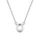 SHEGRACE Rhodium Plated 925 Sterling Silver Pendant Necklace(JN568A)-1