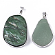 Pendentifs en aventurine vert naturel(G-R461-17C)-2