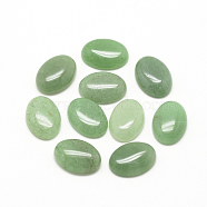Natural Green Aventurine Cabochons, Oval, 10x8x4~5mm(X-G-R415-8x10-43)